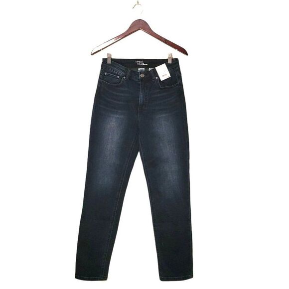 Time and  Tru Womens Pants Blue 8 High Rise Dark Rinse Jeans M New - Picture 1 of 7